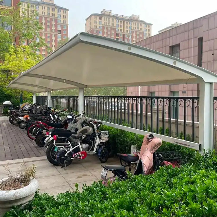 霍尔果斯市膜结构电动车棚